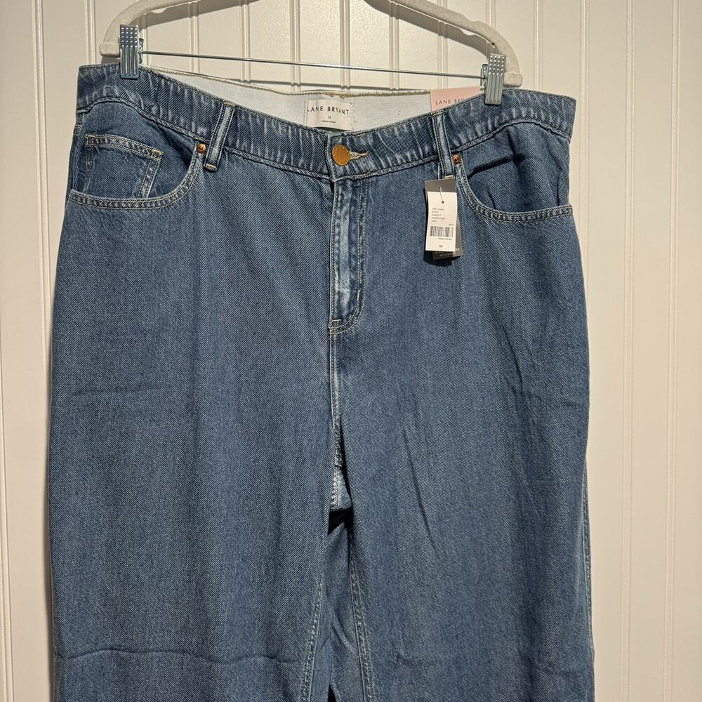 Lane Bryant Wide Leg Jeans Pull On Lyocell NEW Plus Size 18 - Picture 2 of 6